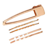 Set of 5 gold hair clips nz
