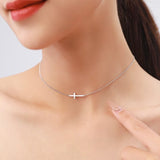 Sideways cross necklace nz