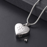 Silver cat heart necklace nz