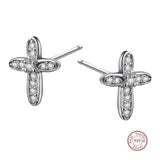 Silver cross earrings nz