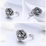 Silver flower ring nz