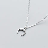 Silver moon necklace nz