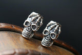 Silver skull earrings nz