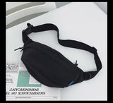 Simple black waist bag nz