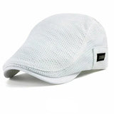 Simple flat cap White nz
