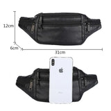 Simple men’s waist bag Black nz