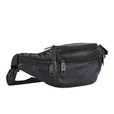 Simple men’s waist bag Black nz