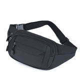 Simple travel waist bag Black nz