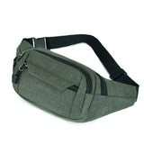 Simple travel waist bag Khaki green nz