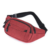 Simple travel waist bag Red nz