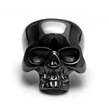 Skull Biker ring 55 mm / Black nz