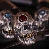 Skull ring with gemstone nz