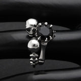 Skull ring with onyx nz