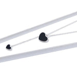 Small black hearts necklace nz