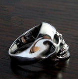 Solid Silver Skull Ring nz