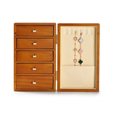 Solid Wood Trinket Box Light brown White nz