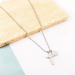 Steel Cross Necklace nz