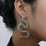 Stylish Silver snake earrings nz