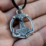 Thor Hammer Necklace Silver nz