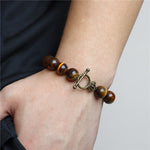 Tiger Eye Large Pearl Bracelet nz