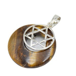 Tiger Eye Star of David Pendant nz