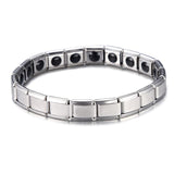 Titanium magnetic bracelet Silver nz