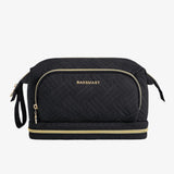 Toiletry bag with 3 compartments Black nz