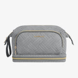 Toiletry bag with 3 compartments Grey nz