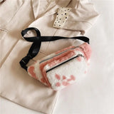 Trendy bum bag Pink and white nz