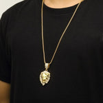 Trendy Gold lion necklace nz