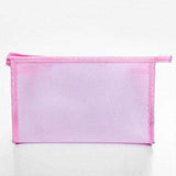 Triangular makeup bag Pink nz