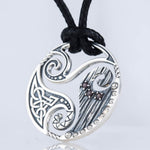 Triskelion silver necklace nz