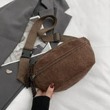Velvet fanny pack Brown nz