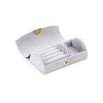 Velvet Travel Jewellery Case Grey nz