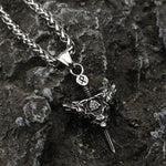 Viking Wolf Sword Necklace nz