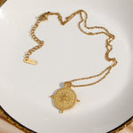 Vintage compass necklace nz