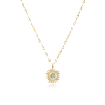 Vintage gold sun necklace nz