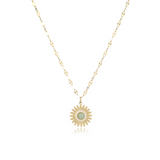 Vintage gold sun necklace nz