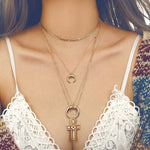 Vintage long cross necklace nz