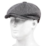 Vintage style beret Grey / L (58 59cm) nz