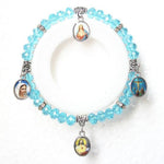 Vintage Virgin Mary bracelet Blue nz