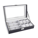 Watch and glasses box Black nz