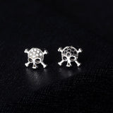 White gold skull earrings nz