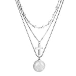 Women’s Catholic cross necklace Silver nz