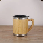 Wooden travel mug 300ml with handle nz
